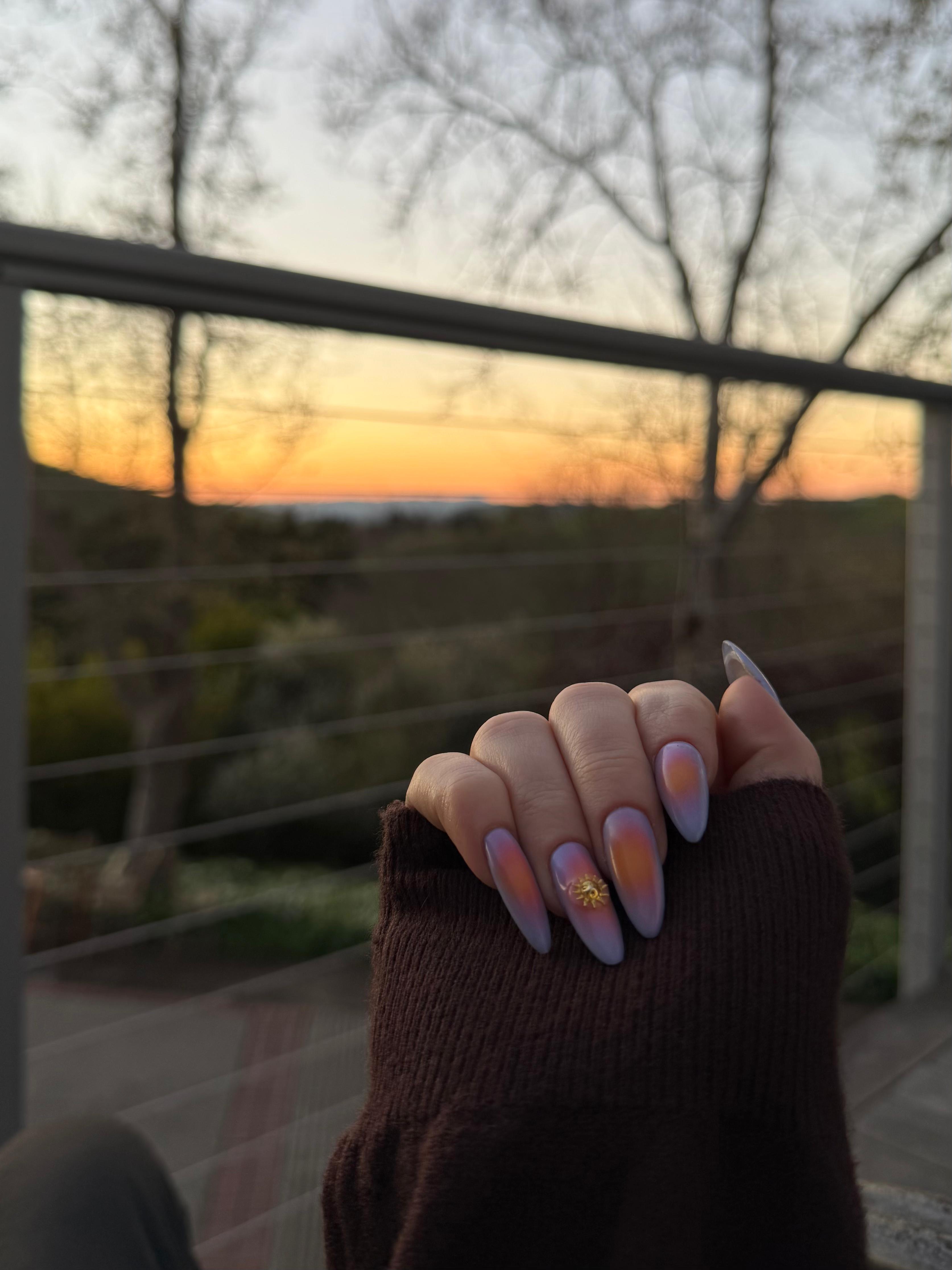 Sage green manicure by Jessica